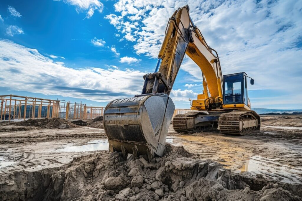 Komatsu contruction site